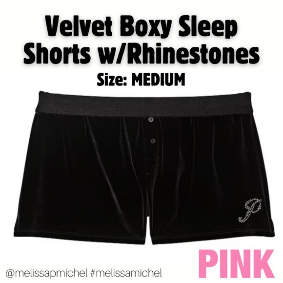 PINK Victoria's Secret Other - PINK VS Velvet Boxy Sleep Shorts